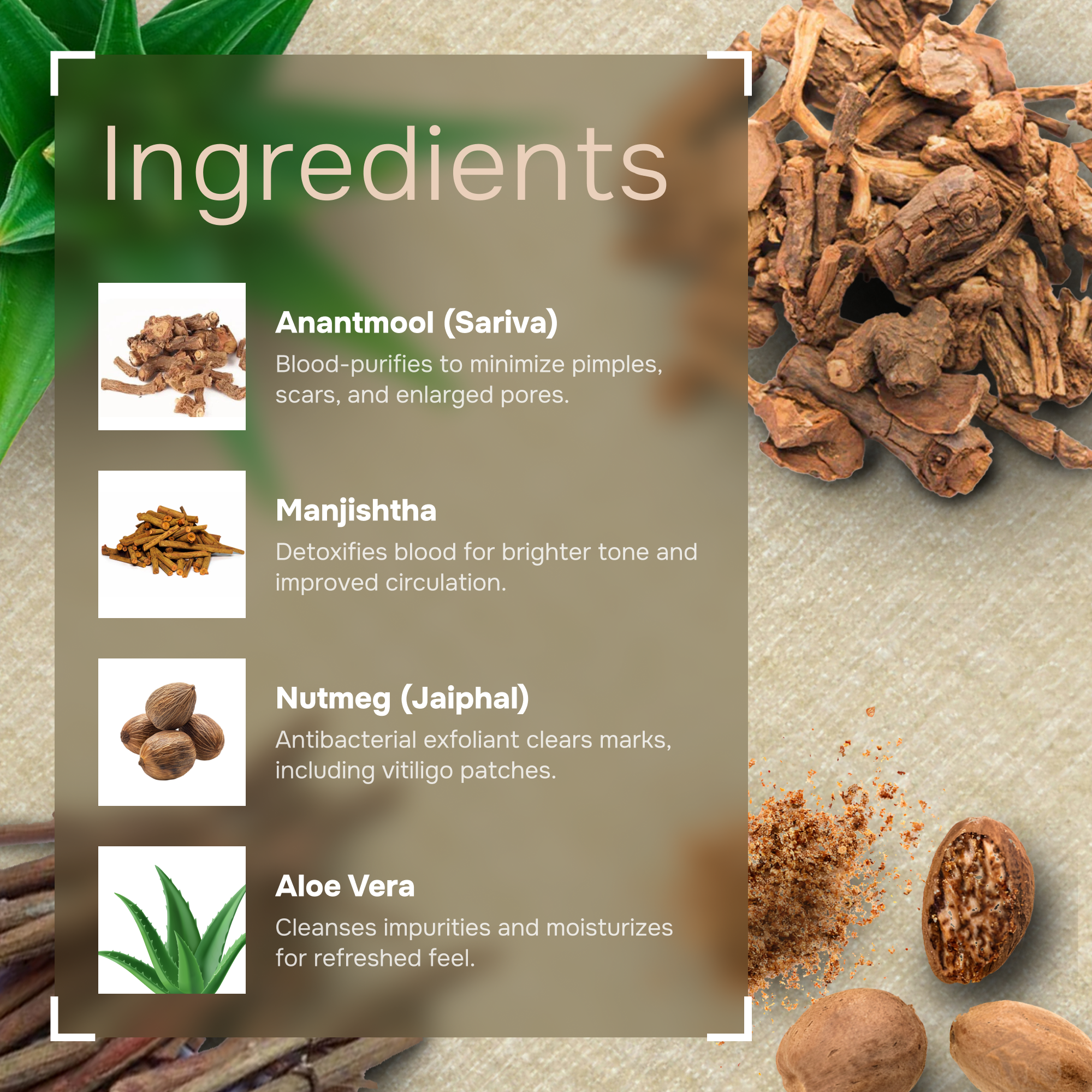 DeTan & Glow Natural Face Pack | Reduces Tanning & Improves Complexion