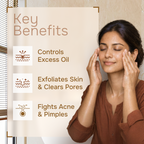 Natural Sandalwood Face Scrub - Advanced Oil control and Exfoliation