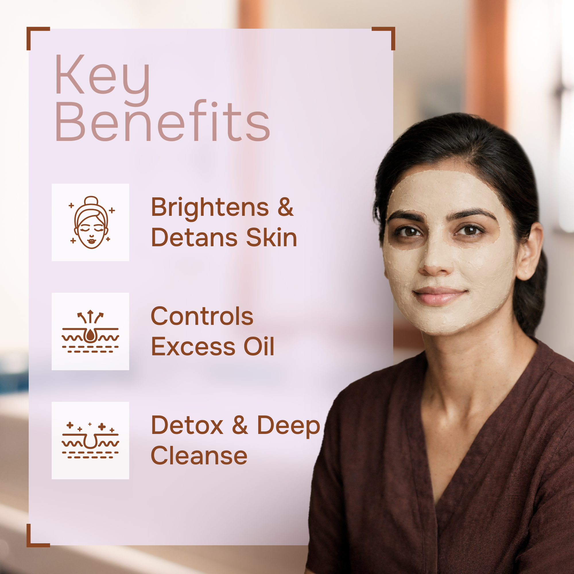 DeTan & Glow Natural Face Pack | Reduces Tanning & Improves Complexion