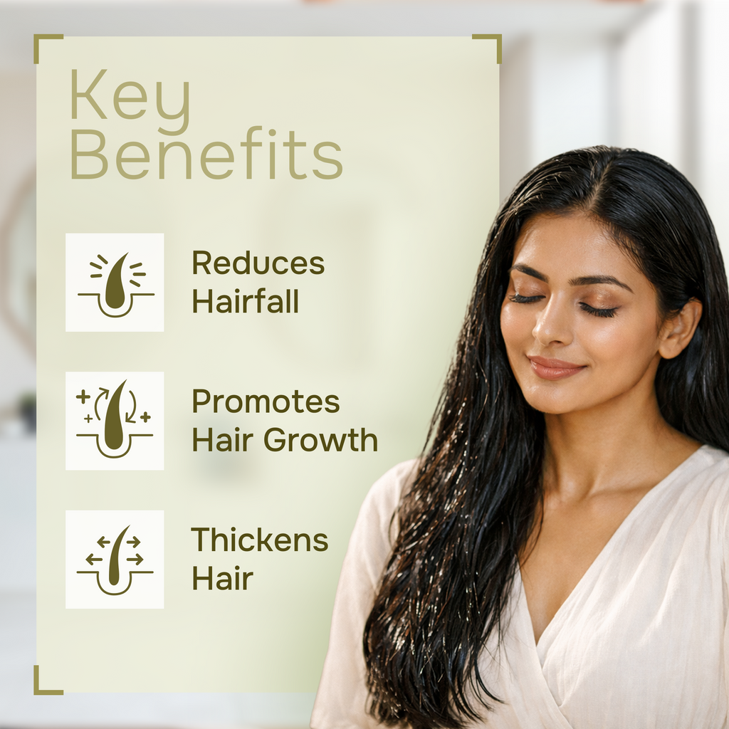 Bhringaraj Hair Oil - 20+ Natural Ingredients for Hair Growth | AYUTY